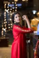 Image for Kusvaa Ws336 Red Silk Kurta Pittan Work Sleeves Work