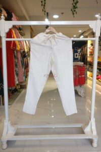 Image for Ws207p Cotton Silk Pants Pocket Elasticated Waist Cream