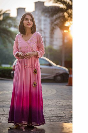 Image for Kusvaa Ws352 Ombre Cotton Silk Dress Featured