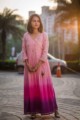 Image for Kusvaa Ws352 Ombre Cotton Silk Dress Front