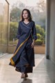 Image for Kusvaa Sr51 Greyish Blue Kurta Pants Cut