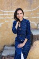 Image for Ikat Blue A Line Kurta Featured