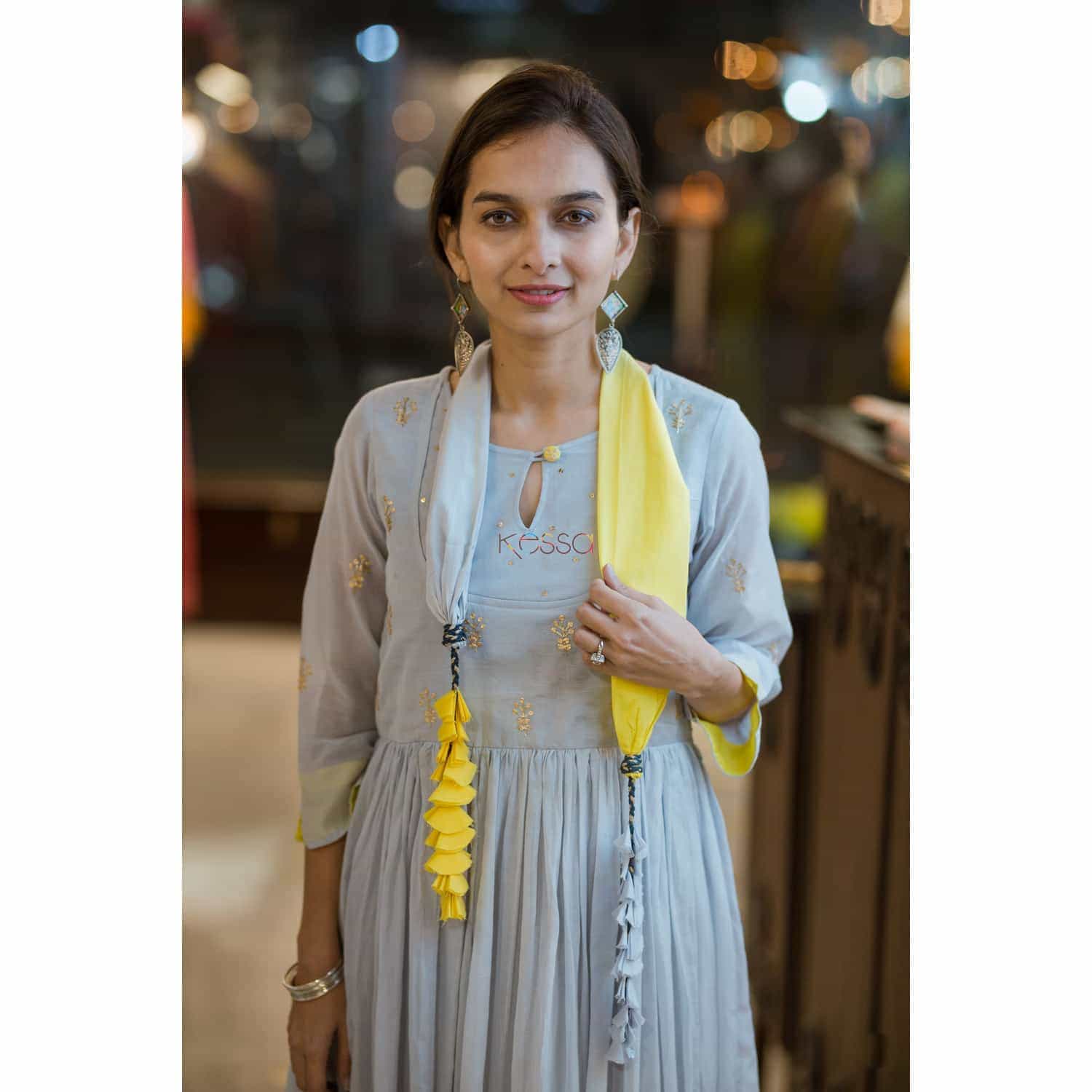 Image for Kusvaa Ws367 Ombre Cotton Dress Closeup