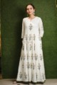 Image for Cream Blue Mughal Boota Dresspocket