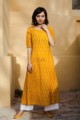 Image for Dandelion Ikat Print A Line Front