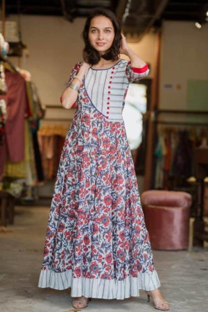 Image for Perky Blue Jaal Frill Dress Side