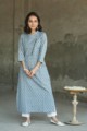 Image for Slaty Blue Ikat Kurta Feaured