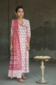 Image for White Angrakha Kurta With Mulmul Dupatta Front