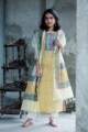Image for Yellow Choti Booti Kurta With Chanderi Dupatta Front
