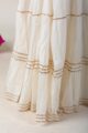 Image for Kusvaa Rp15skirt Free Size Cream Tiered Gotta Skirt Side New