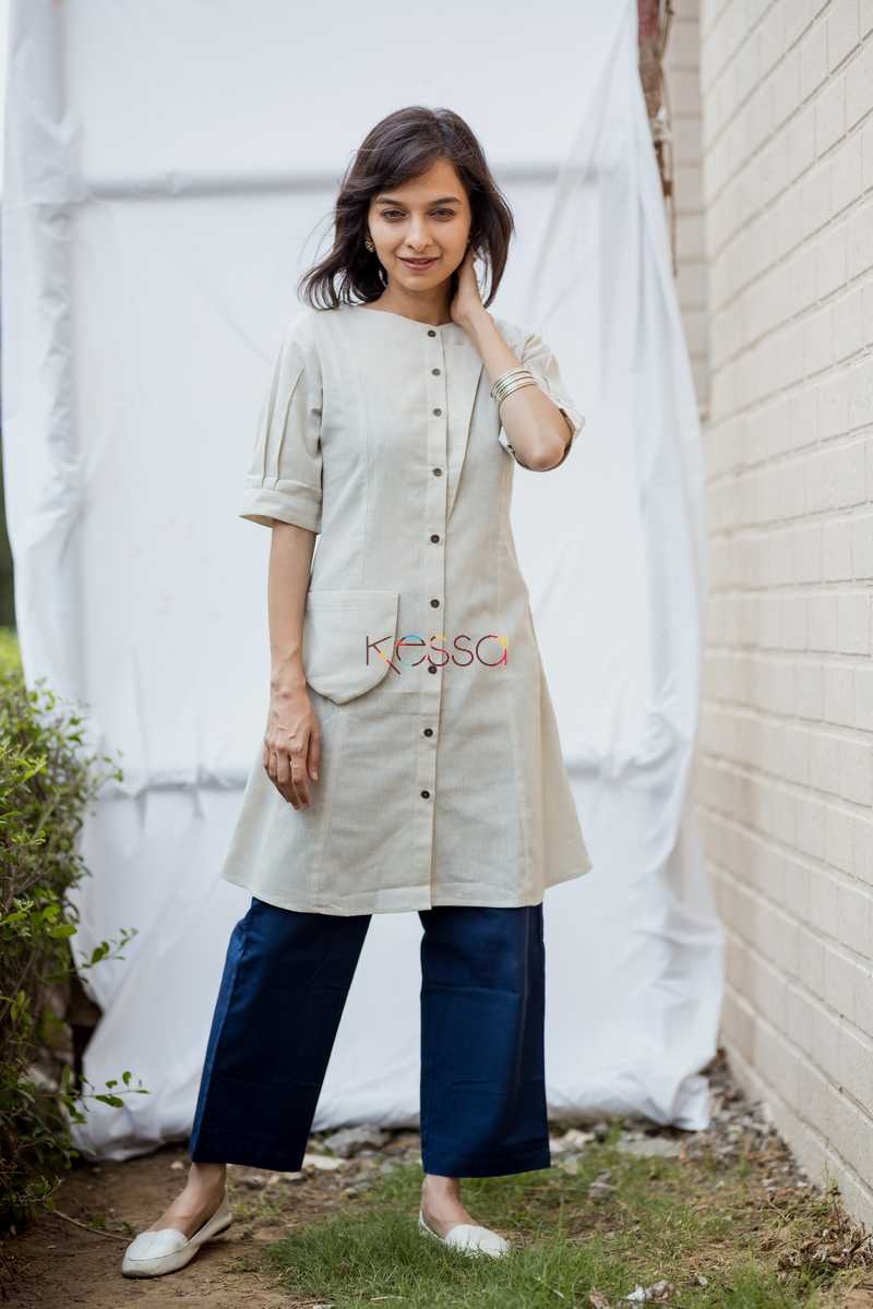 Image for Beige Dresstop Side