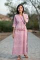 Image for Block Print Pink Kurta Side