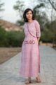 Image for Block Print Pink Kurta Front