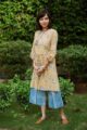 Image for Blue Stripe Culotte With Yellow Top Front 2