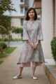 Image for Pink Teal Blue Culotte Set Front