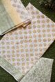 Image for Yellow Green Unstiched Suit With Cotton Dupatta1