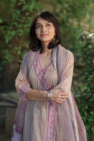 Image for Angrakha Kurta Dupatta Set Featured