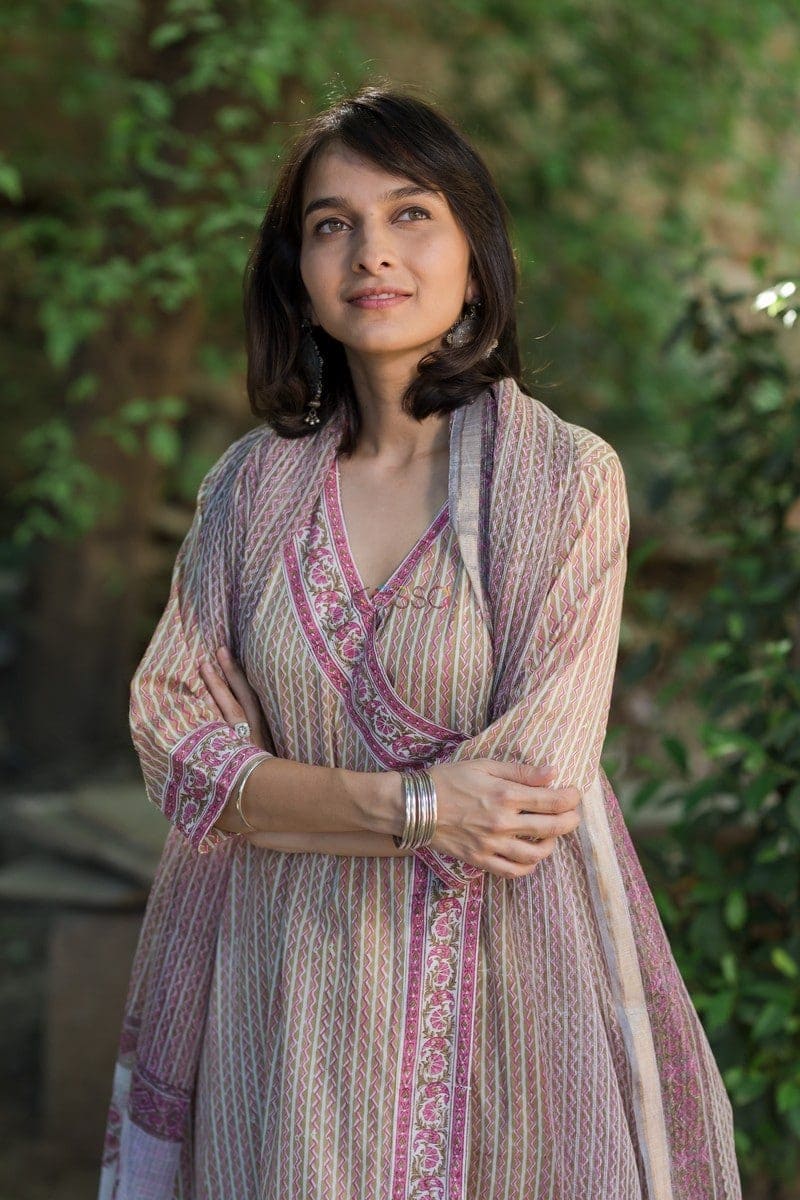 Image for Angrakha Kurta Dupatta Set Featured