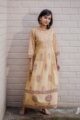 Image for Beige Maroon Dress Side 2