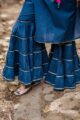 Image for Blue Gotta Sharara Kurta Set Pant Scaled