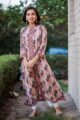 Image for Grey Pink Phool Jaal Kurta Featured