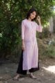 Image for Pink Checks Straight Fit Side
