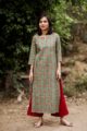 Image for Green Maroon Straight Kurta