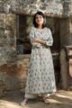 Image for Grey Cream Kurta Pant Set Front