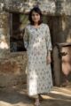 Image for Grey Cream Kurta Pant Set Side Pocket