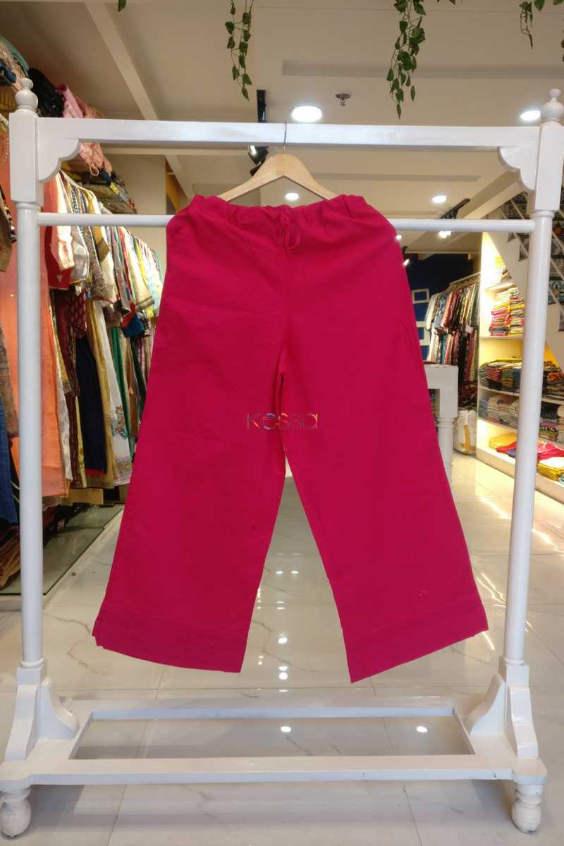 Image for Eapalazo02 Pleated Palazzo With Pocket Elasticated Waist Magenta