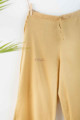 Image for Kusvaa Eapalazzo02 Pleated Palazzo With Pocket Elasticated Waist 1 Bege Closeup