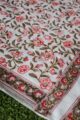 Image for Kjs13 Grey Crimson Phool Jaal Stole Closeup 1