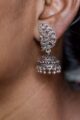 Image for Kusvaa Kusum Kt64 Mayur Nritya Silver Jhumki Earrings 2