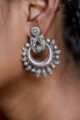 Image for Kusvaa Kusum Kt68 Parrot Motif Silver Earings Closeup