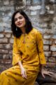 Image for Kusvaa Wa282a Amber A Line Booti Print Kurta Closeup