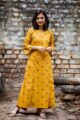 Image for Kusvaa Wa282a Amber A Line Booti Print Kurta Front