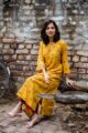 Image for Kusvaa Wa282a Amber A Line Booti Print Kurta Side 2