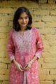 Image for Kusvaa Wsr70 Peach Handblock Layered Kurta Side