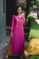 Image for Cotton Silk Pink Kurta Front
