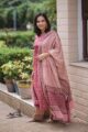 Image for Kusvaa Kuoj75 Cerise Pink Cream Handblock Kurta Pants With Dupatta Side