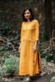 Image for Kusvaa Ws447 Tangerine Double Leheriya Kurta With Tassels Side