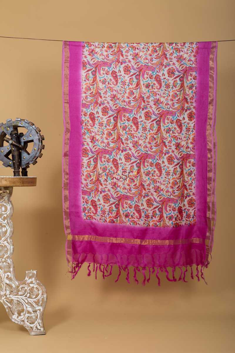 Image for Kudu Pink Tussar Dupatta Featured