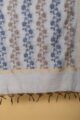 Image for Kusvaa Kudu Cream Blue Gold Banarasi Dupatta Front