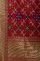 Image for Kusvaa Kudu Magenta Patola Dupatta Closeup