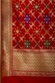 Image for Kusvaa Kudu47 Red Patola Dupatta Closeup