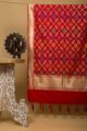 Image for Kusvaa Kudu47 Red Patola Dupatta Front