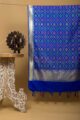 Image for Kusvaa Kudu49 Blue Diamond Jaal Patola Dupatta Front