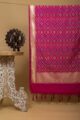 Image for Kusvaa Kudu49 Pink Diamond Jaal Patola Dupatta Front