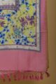 Image for Kusvaa Kudu51 Pink Floral Print Dupatta Closeup