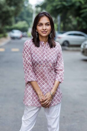 Image for Kusvaa Sd Short Dark Purple Kurti Featured